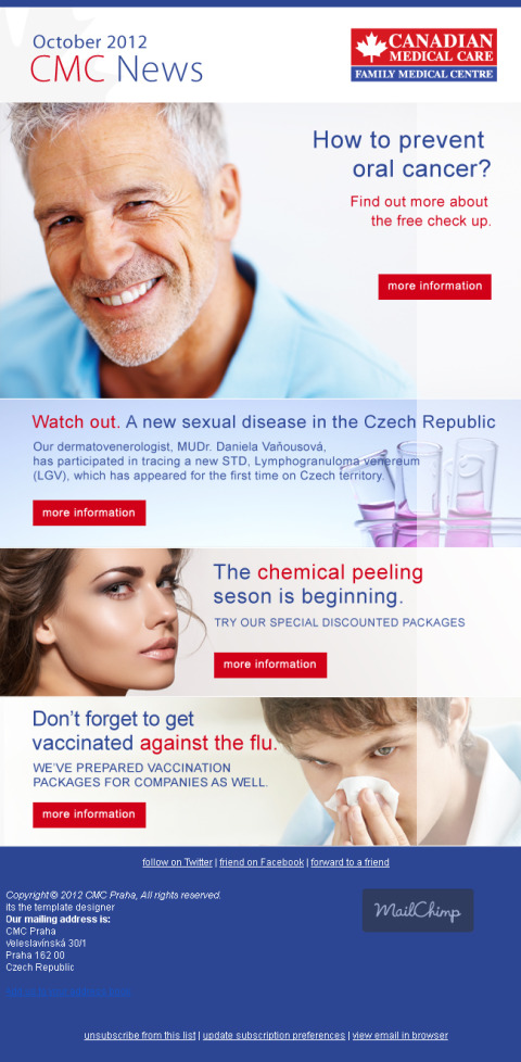 CMC News HTML email template design